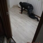 洗面室の床材をクッションフロアに変更